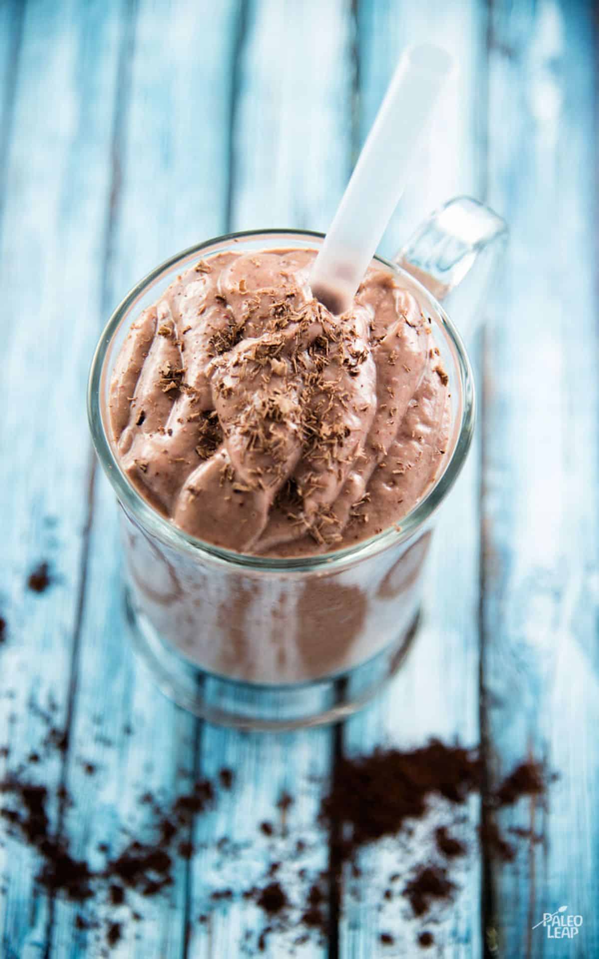 Chocolate Avocado Strawberry Smoothie